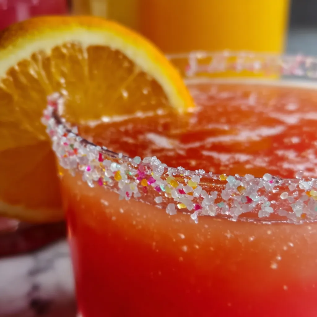 Vibrant Electric Flamingo Cocktail with Pink Dragon Fruit and Citrus Sparkle